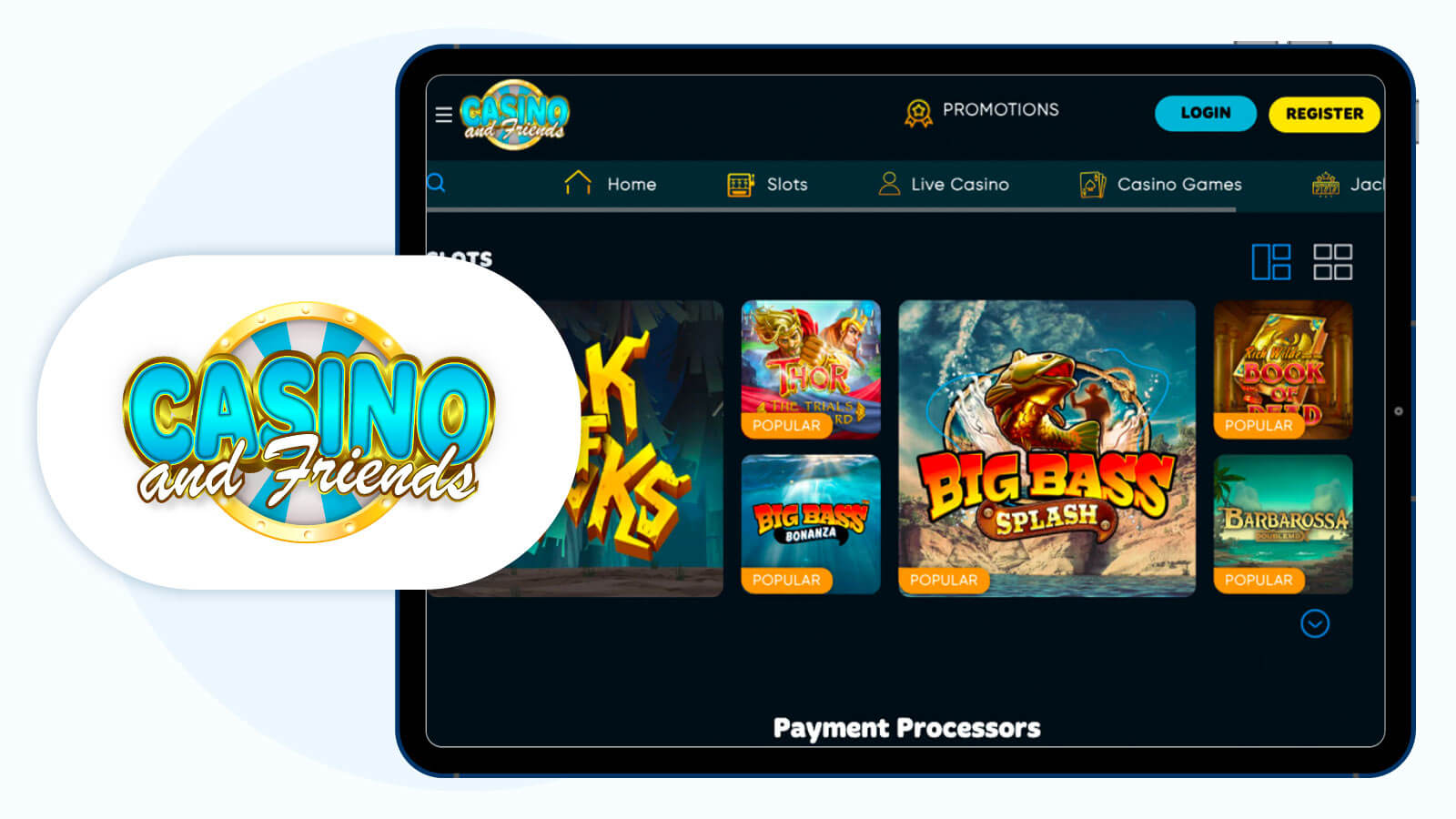 10. CasinoAndFriends - Best Low Deposit Casino for Loyalty Programme