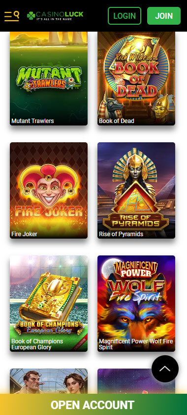 CasinoLuck Slot review mobil