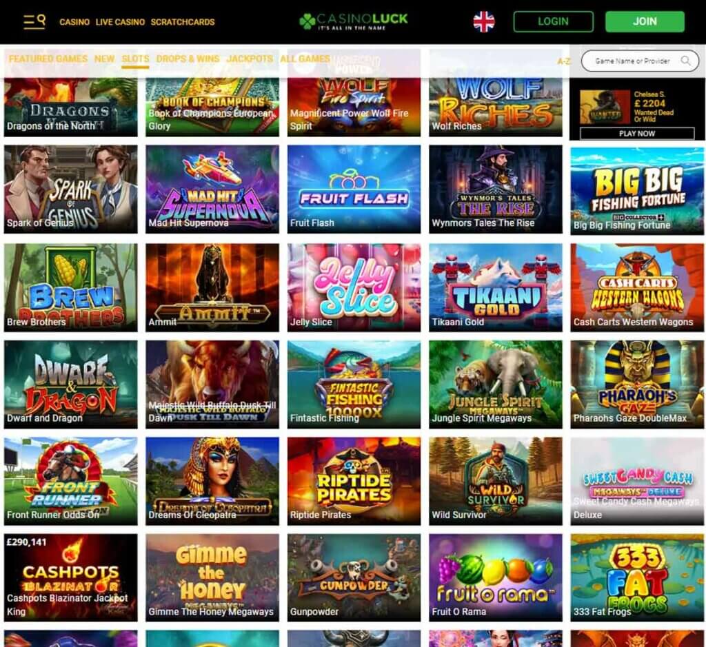 CasinoLuck slots review
