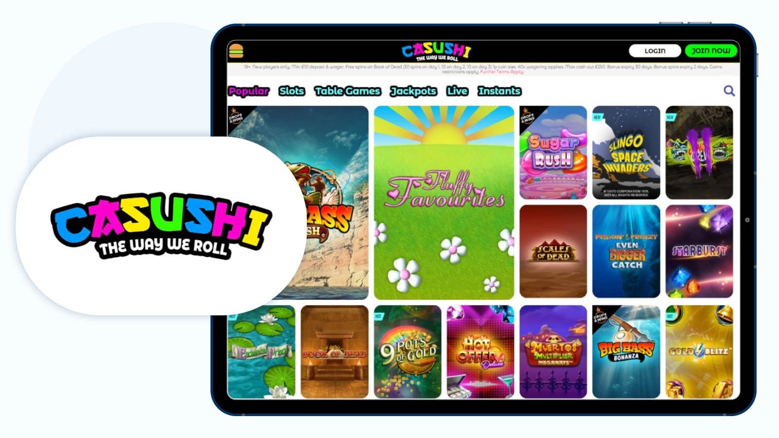 Casushi - Best NetEnt Casino for Fast Withdrawals