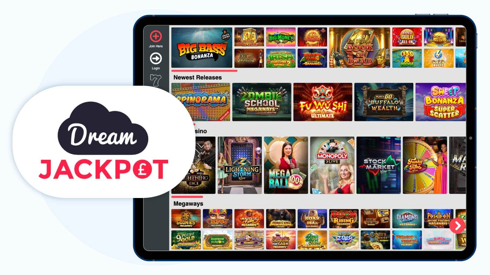 Dream Jackpot Casino: Outstanding Spin Rio Sister Site Best for No Deposit Bonus