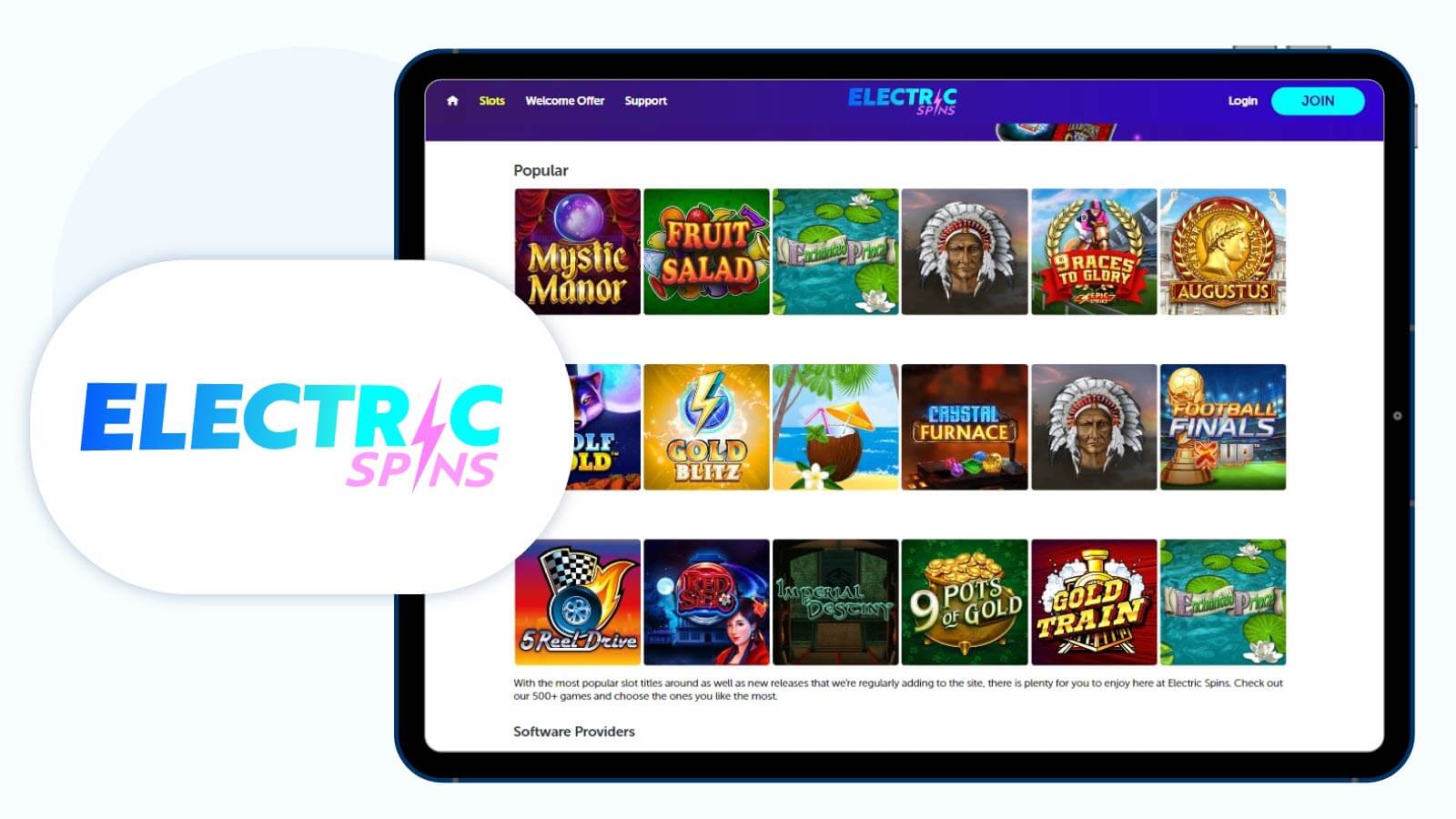Electric Spins Casino Best Deposit Free Spins on Signup
