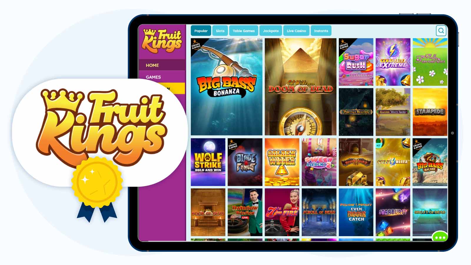 FruitKings Casino – Best First Deposit Bonus Casino UK Overall