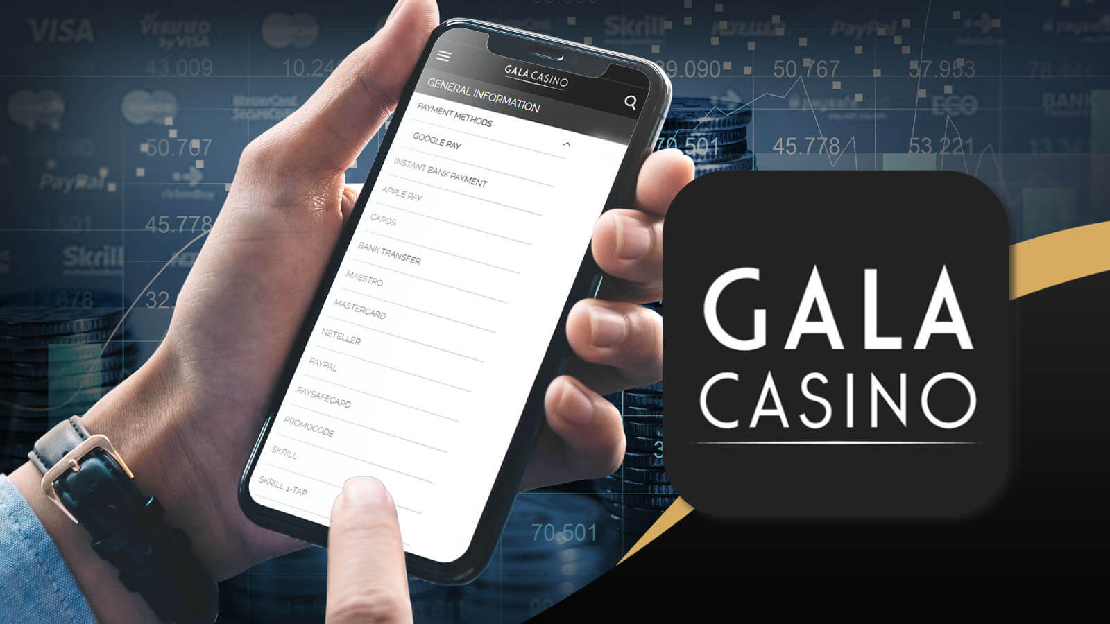 Gala Casino App Payment Methods