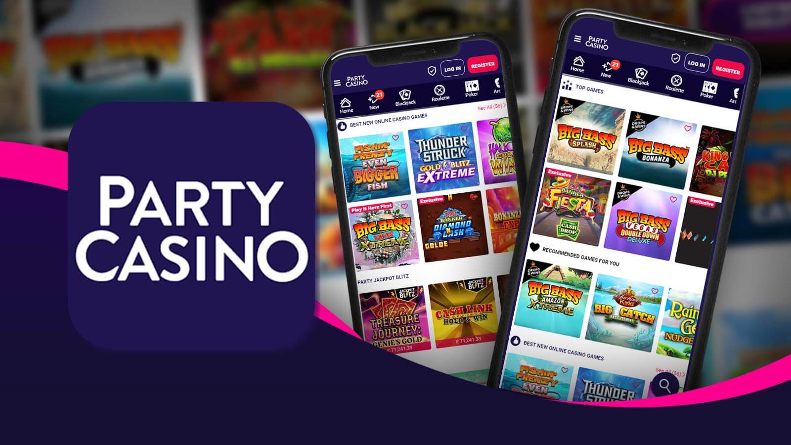 Games Available on the Party Casino App