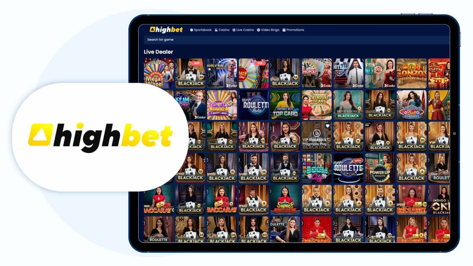 8. Highbet Casino - Best Online Roulette Casino for Mobile Gaming