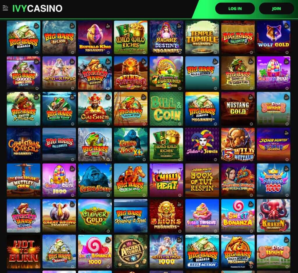 Ivy-casino-slots-variety-review