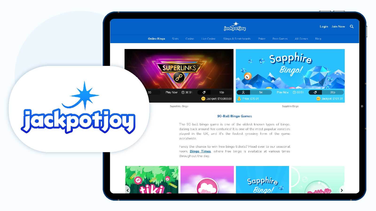Jackpotjoy Casino – Best New Bingo Site