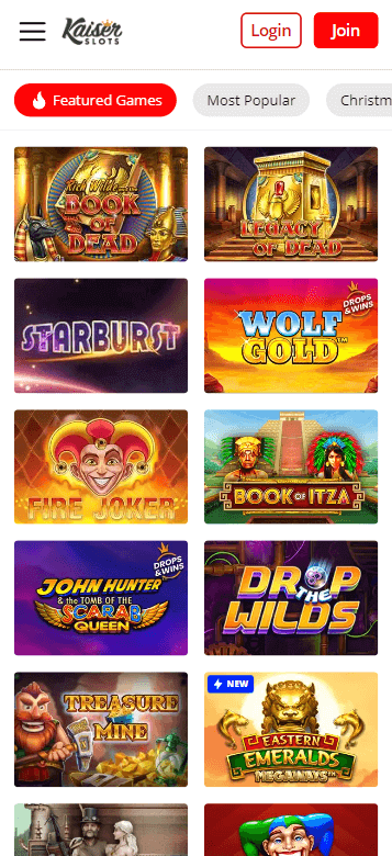 Kaiser Slots Casino Mobile Preview 2