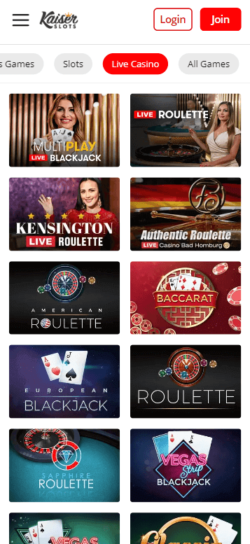 Kaiser Slots Casino Mobile Preview 1
