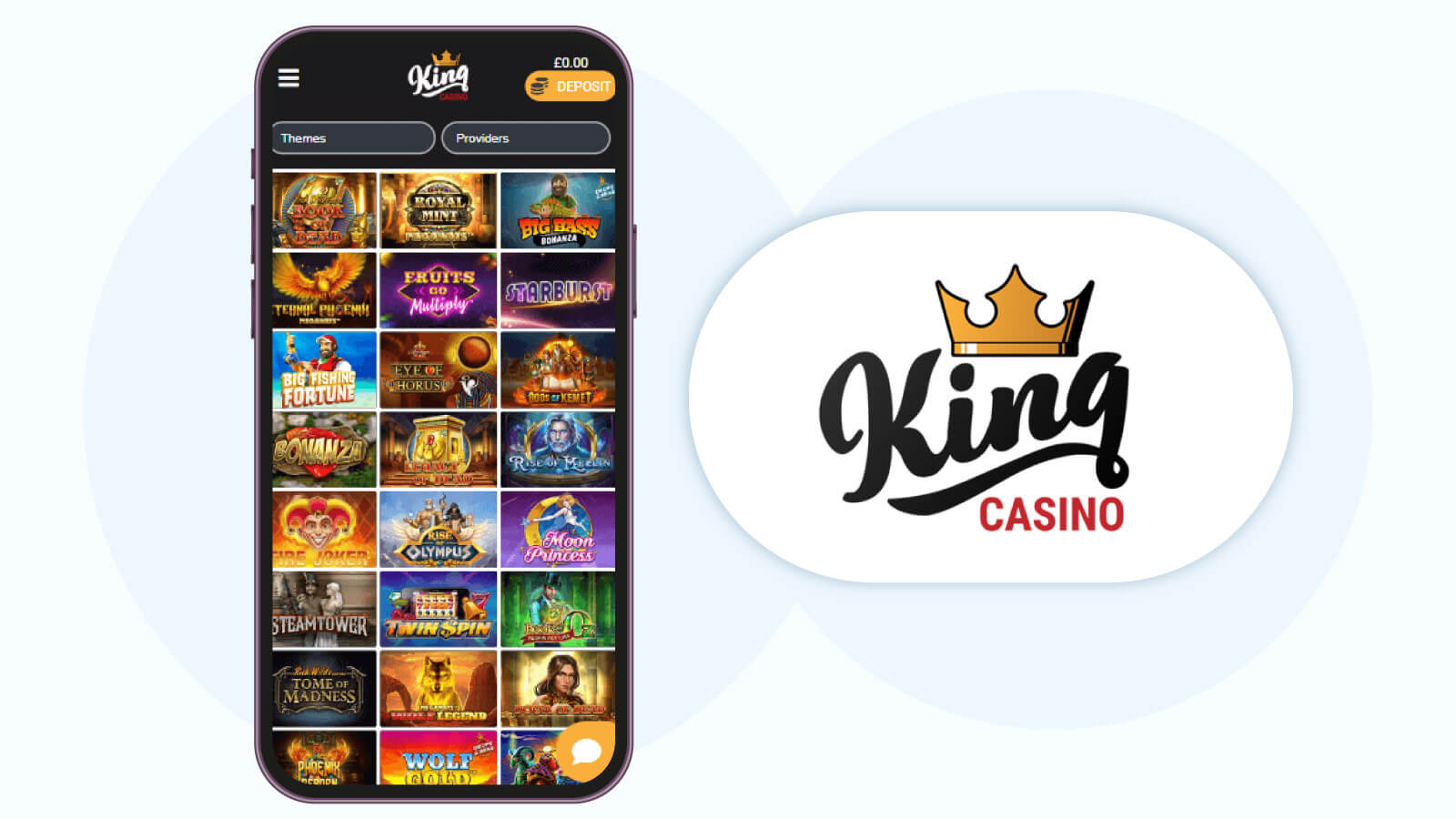 King Casino - Best for Mobile Gaming