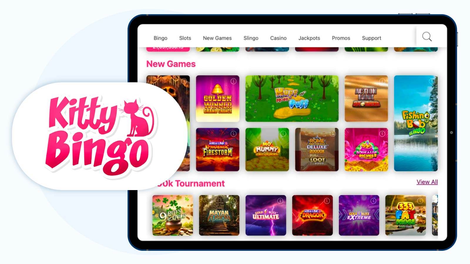 5. Kitty Bingo: Best 300% Deposit Bonus for High Max Cashout