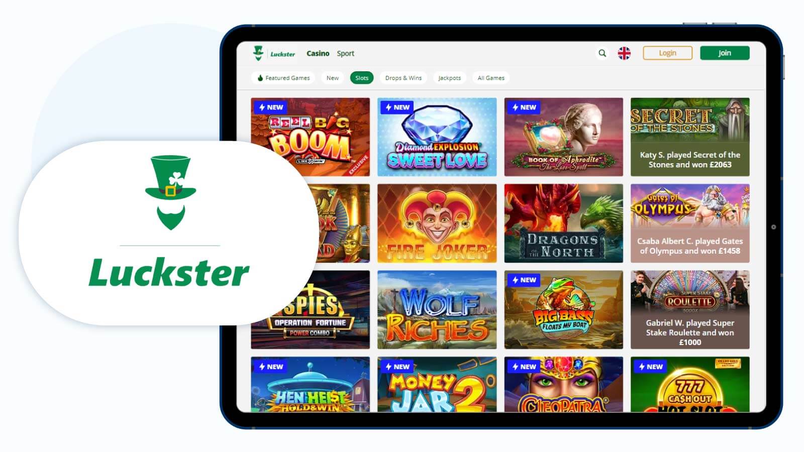 Luckster Casino New Online Casino with Nektan Software