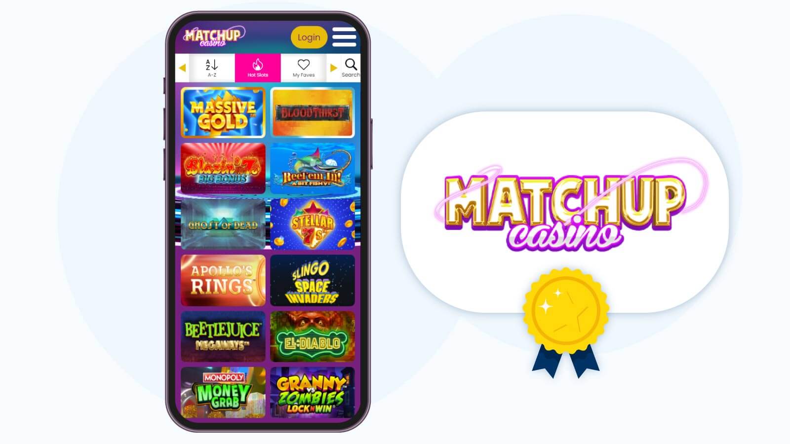 Matchup Casino – our recommended mobile casino with 200 bonus