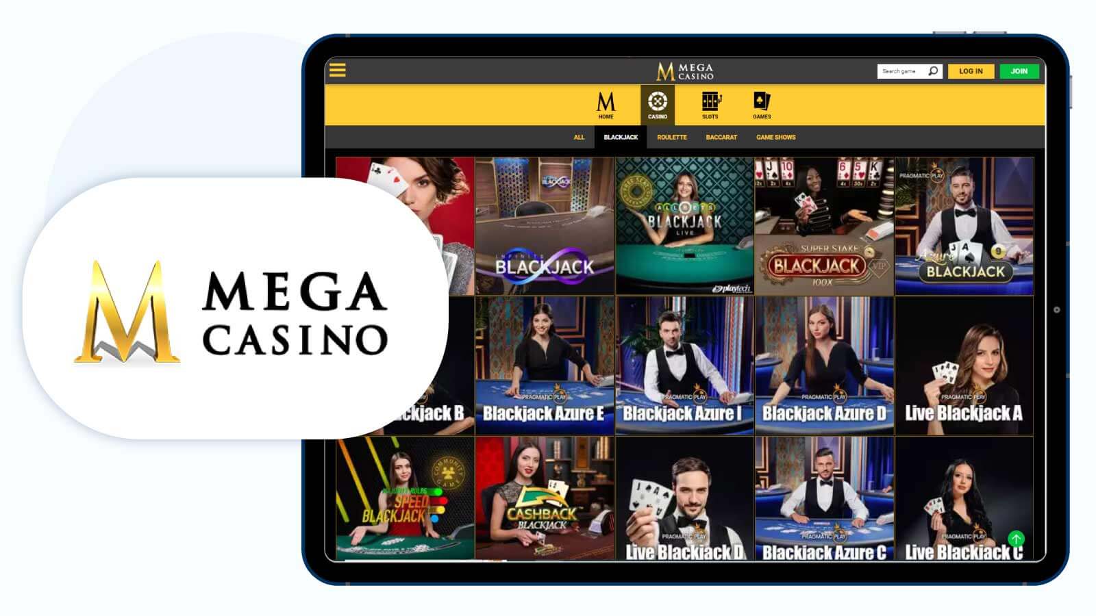 Megacasino Best Playtech live blackjack casino