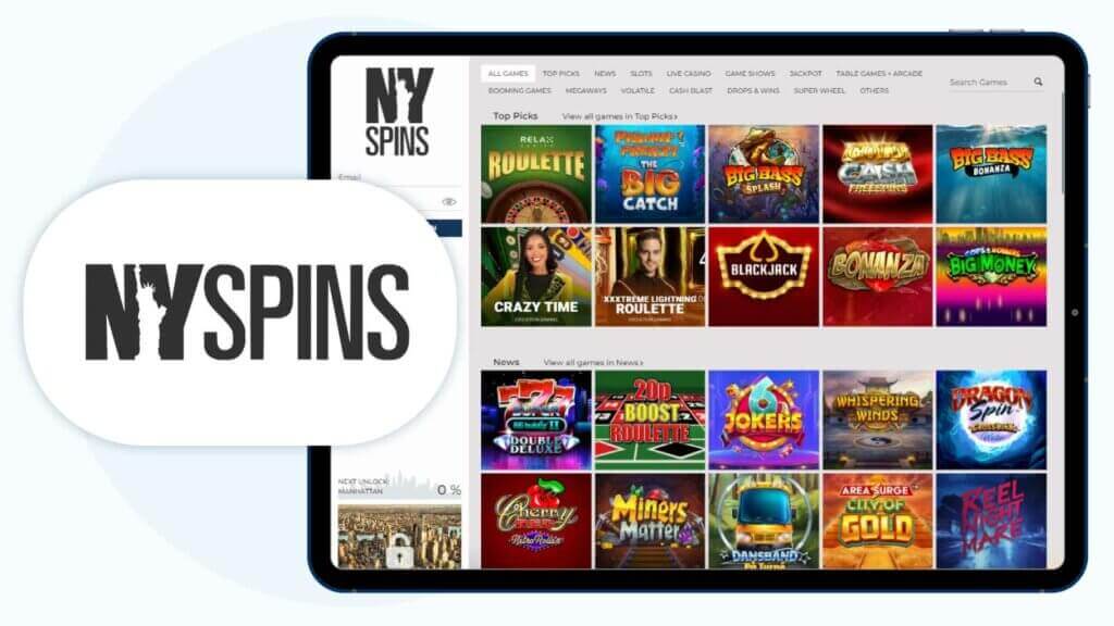 NYspins Casino – Best Game Variety with No Wagering