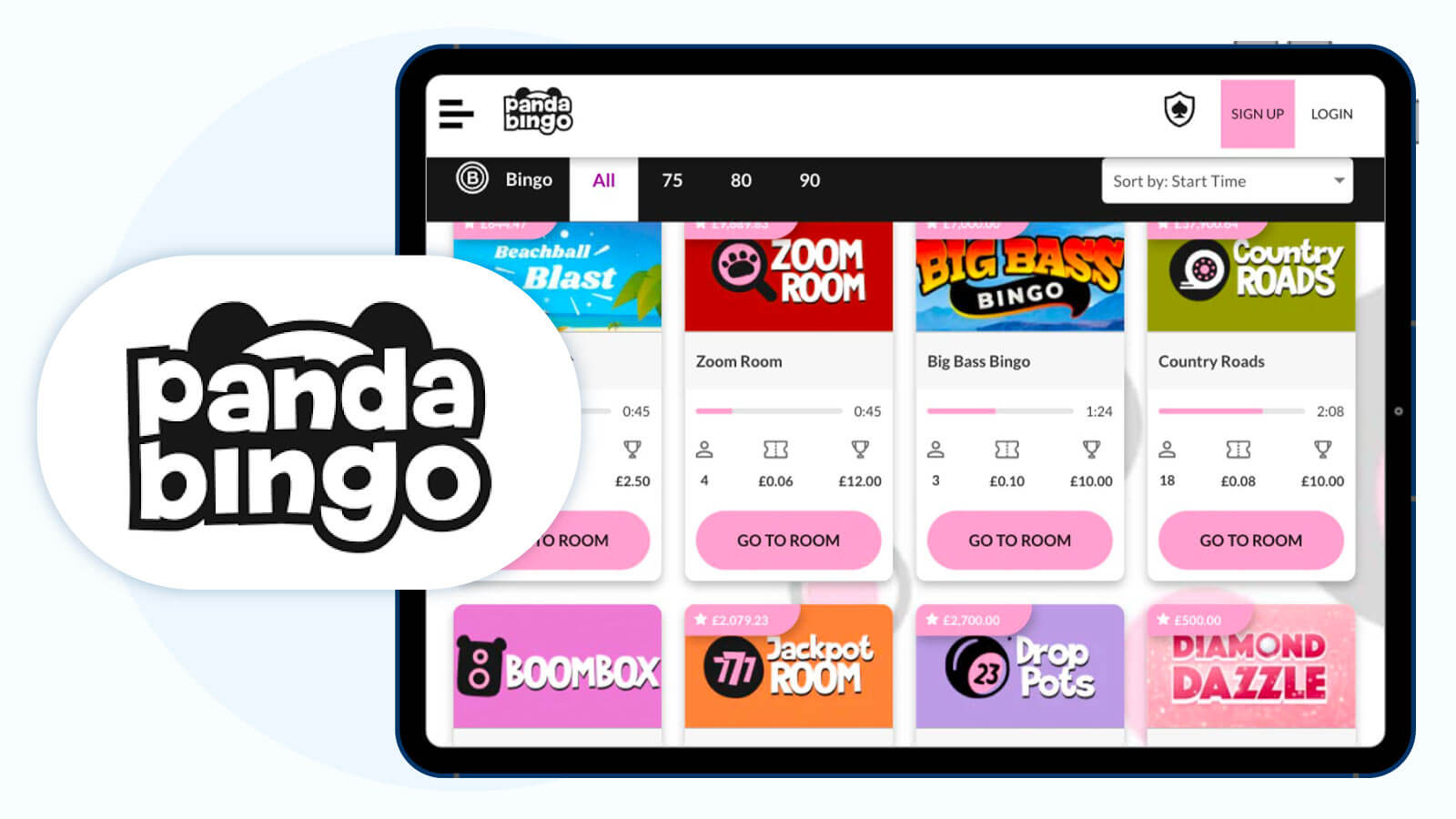 1. Panda Bingo: Best 300% Up To £60 for 2025
