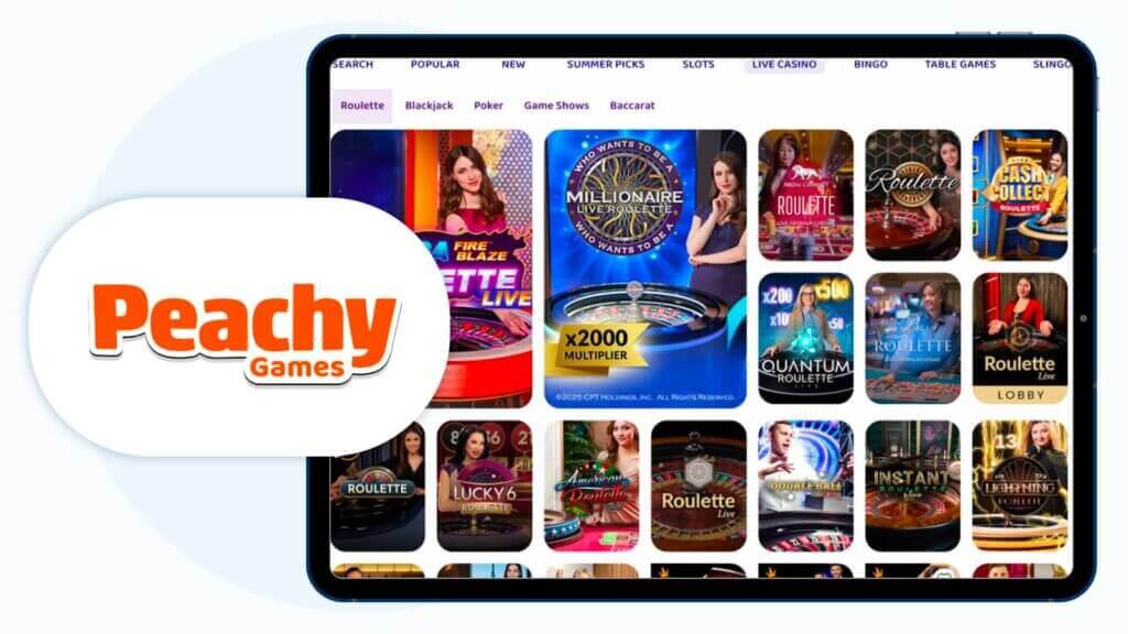 Peachy Games – Best Hybrid No Wagering Welcome Bonus
