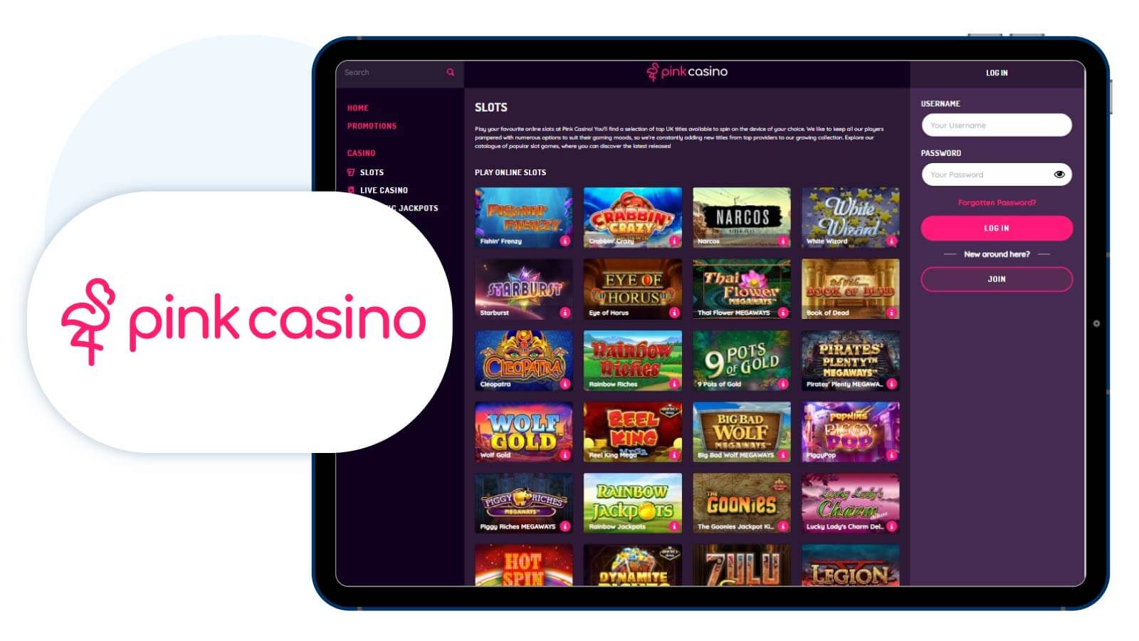 Pink-Casino-£10-Deposit-Bonus-UK