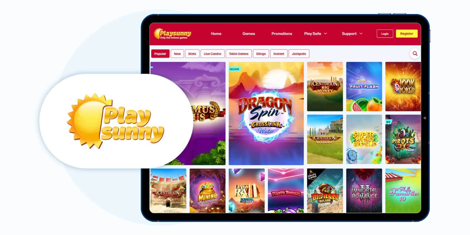 PlaySunny Casino - Runner-Up for the Best Play'n Go Casino for 2024