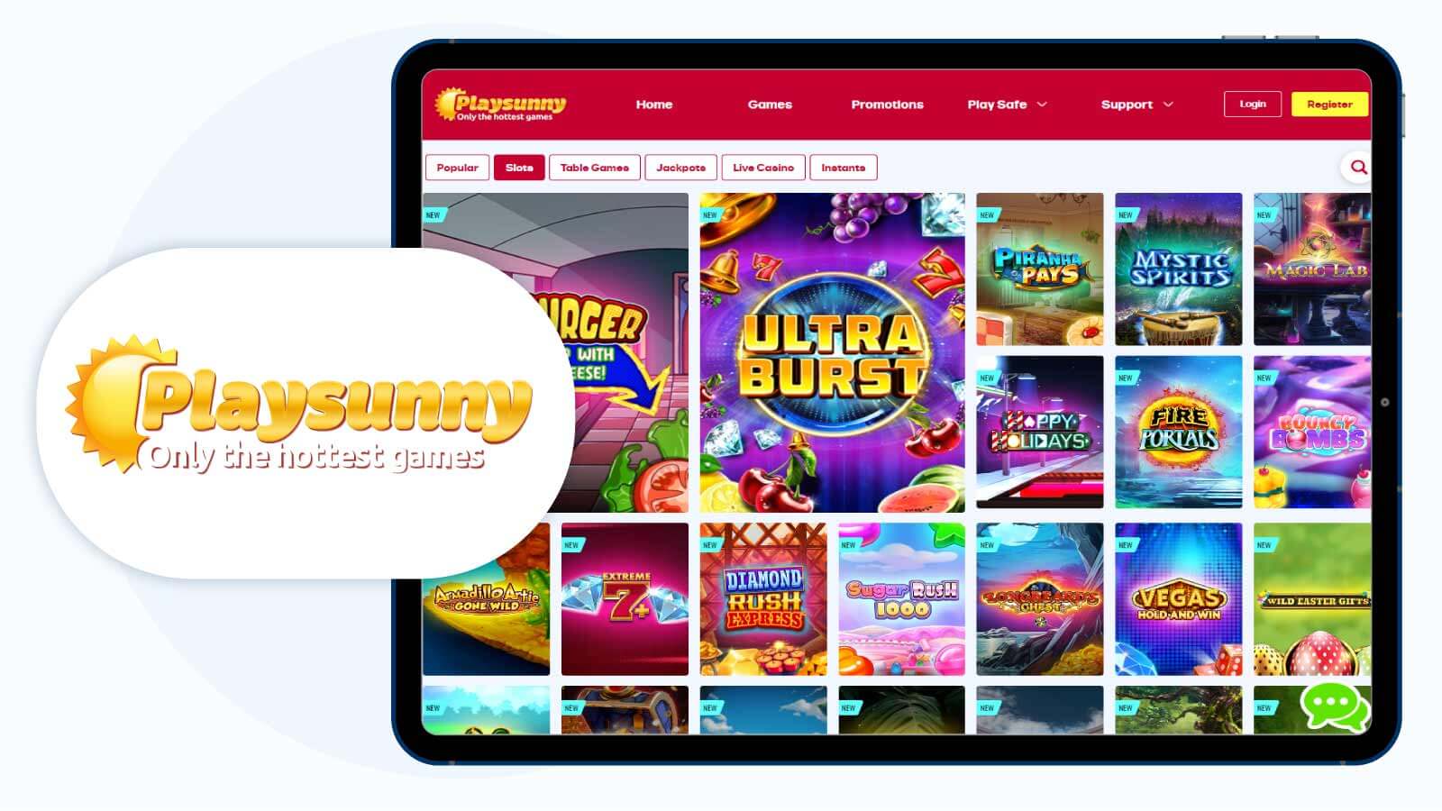 Playsunny Casino Most Popular UK PayPal Casino Site