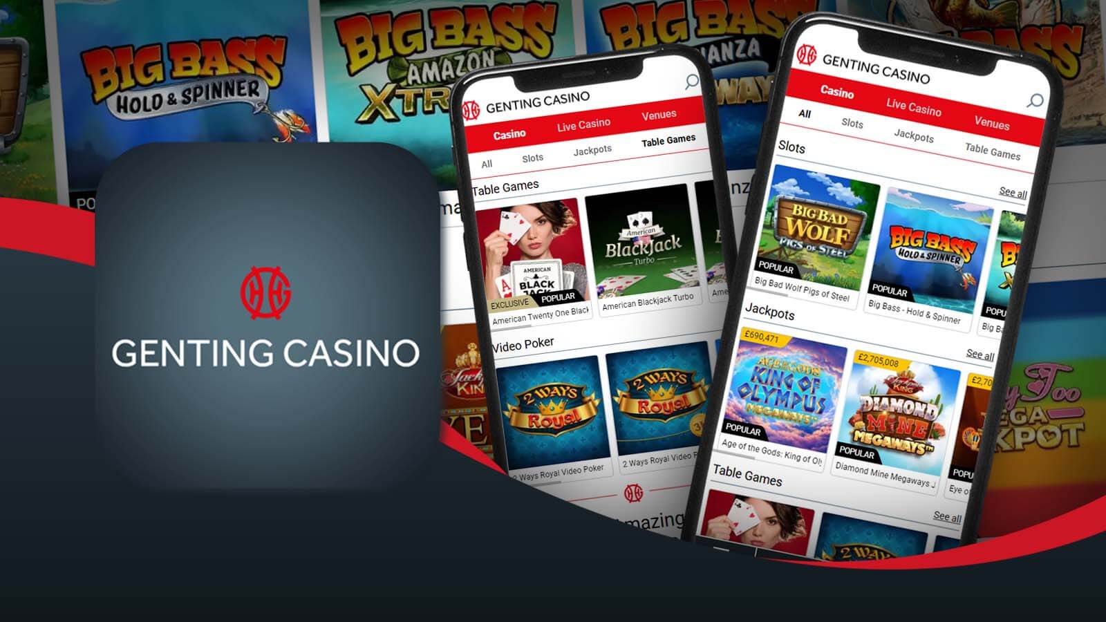 Range of Games & Providers on the Genting Casino App