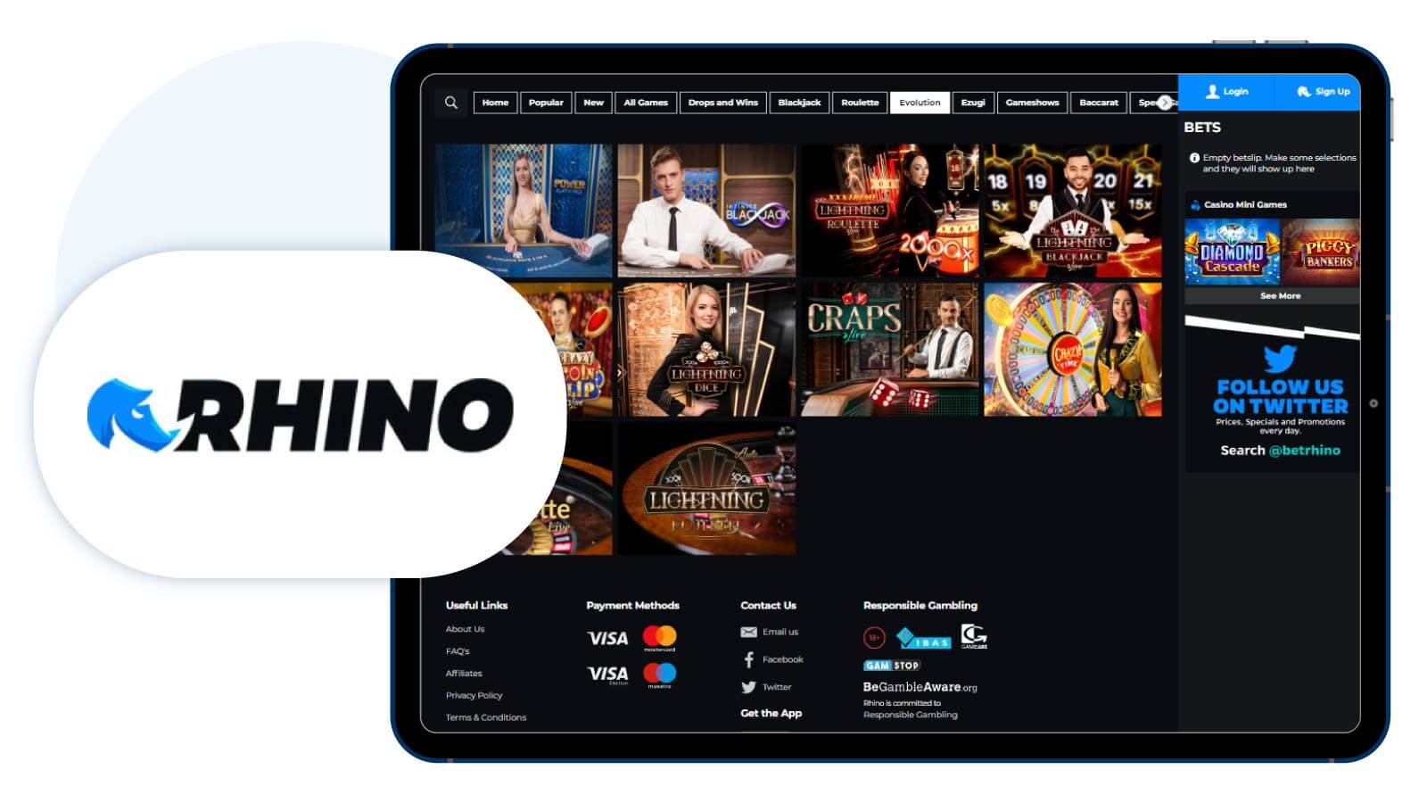 Rhino.Bet-Best-Evolution-Casino-with-Unlimited-Withdrawal-Perk