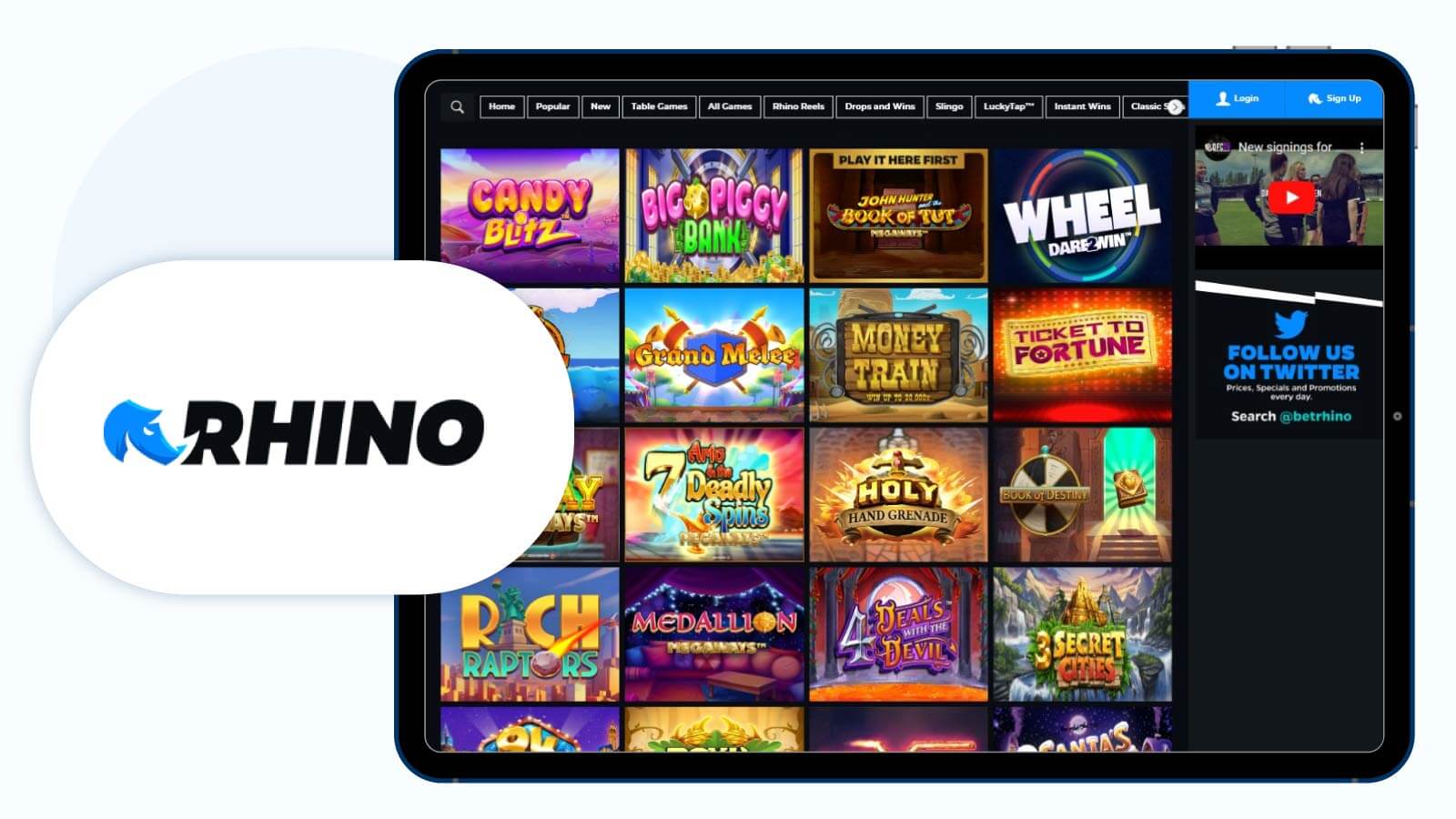 Rhino.bet Casino Limitless Deposits & Withdrawals with MasterCard