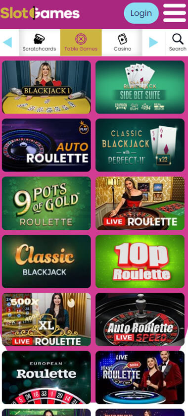 Slot Games Mobile Preview 2
