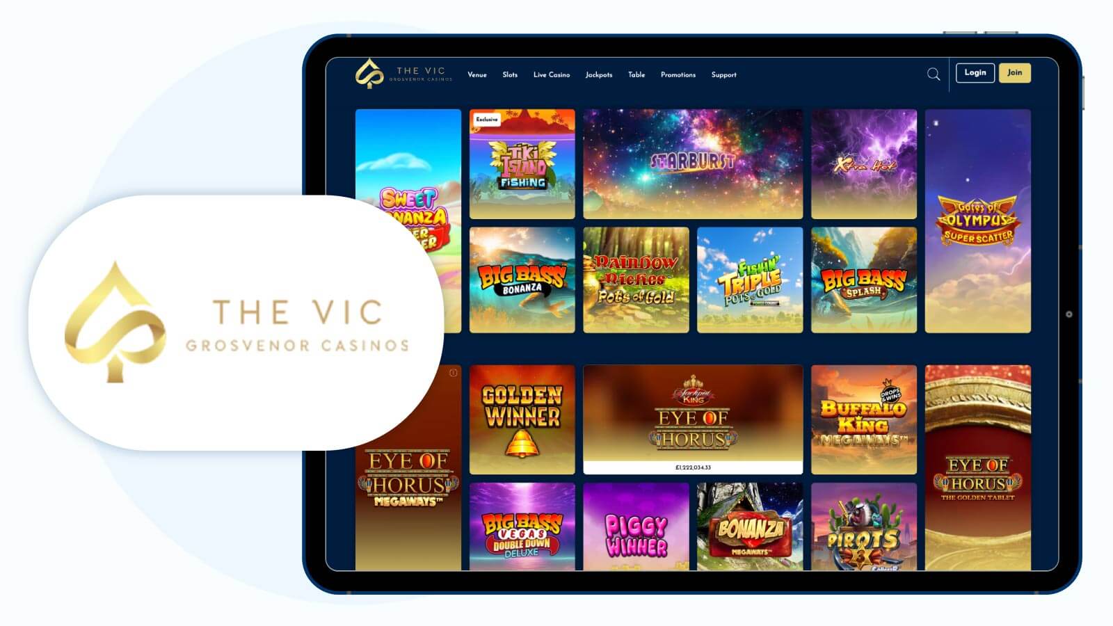 The Vic Casino: Best Multi-Deposit £20 Bonus Package