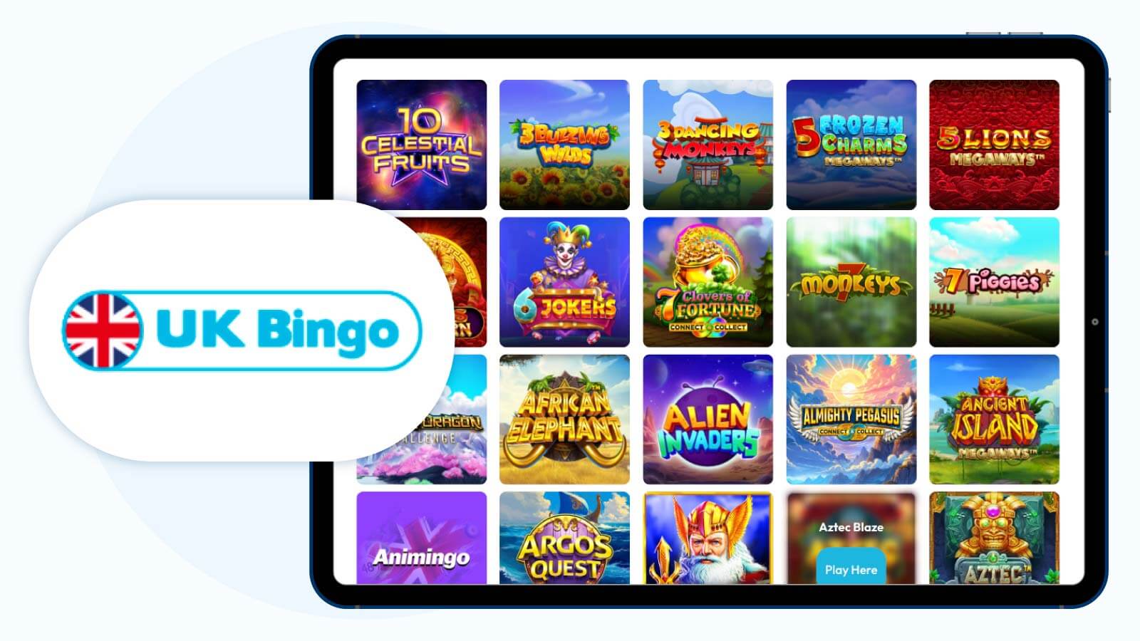 4. UK Bingo Casino: Best £5 Deposit Casino with 300% Deposit Bonus