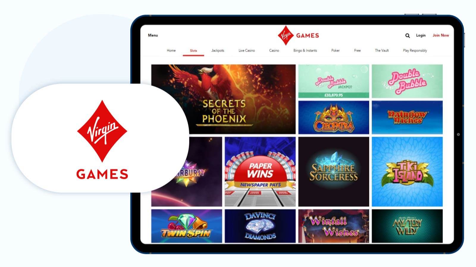Virgin Games Highest-rated No Wager Casino
