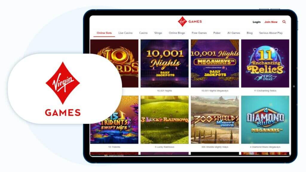 Virgin Games – Best Trusted Brand No Wagering Bonus