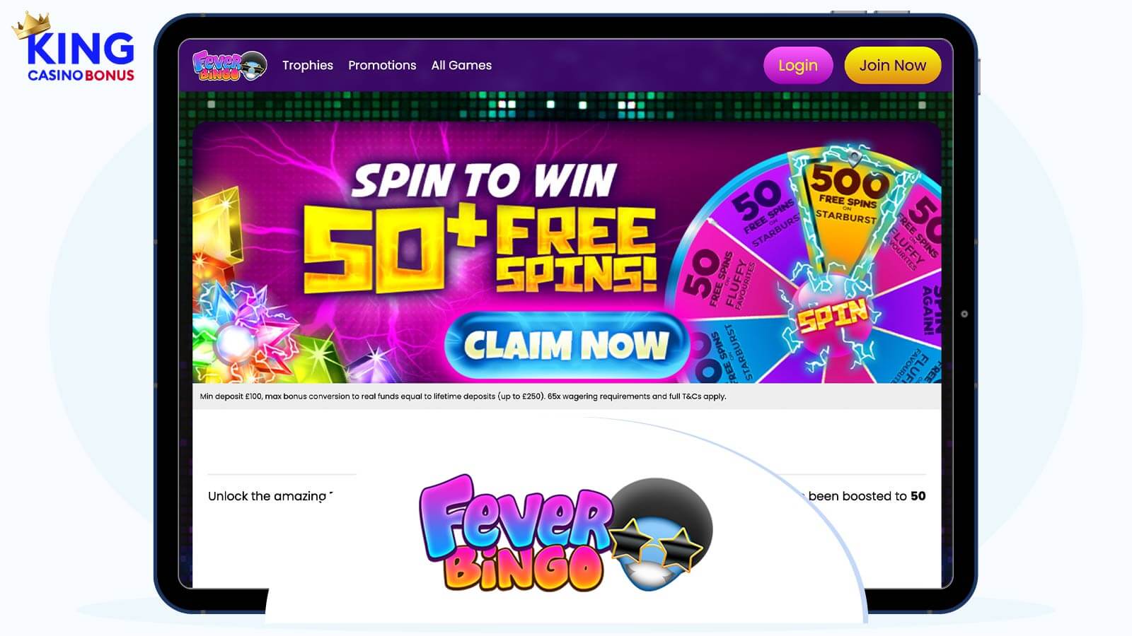 Spin Fever Bingo’s Turbo Wheel – Win up to 500 Free Spins
