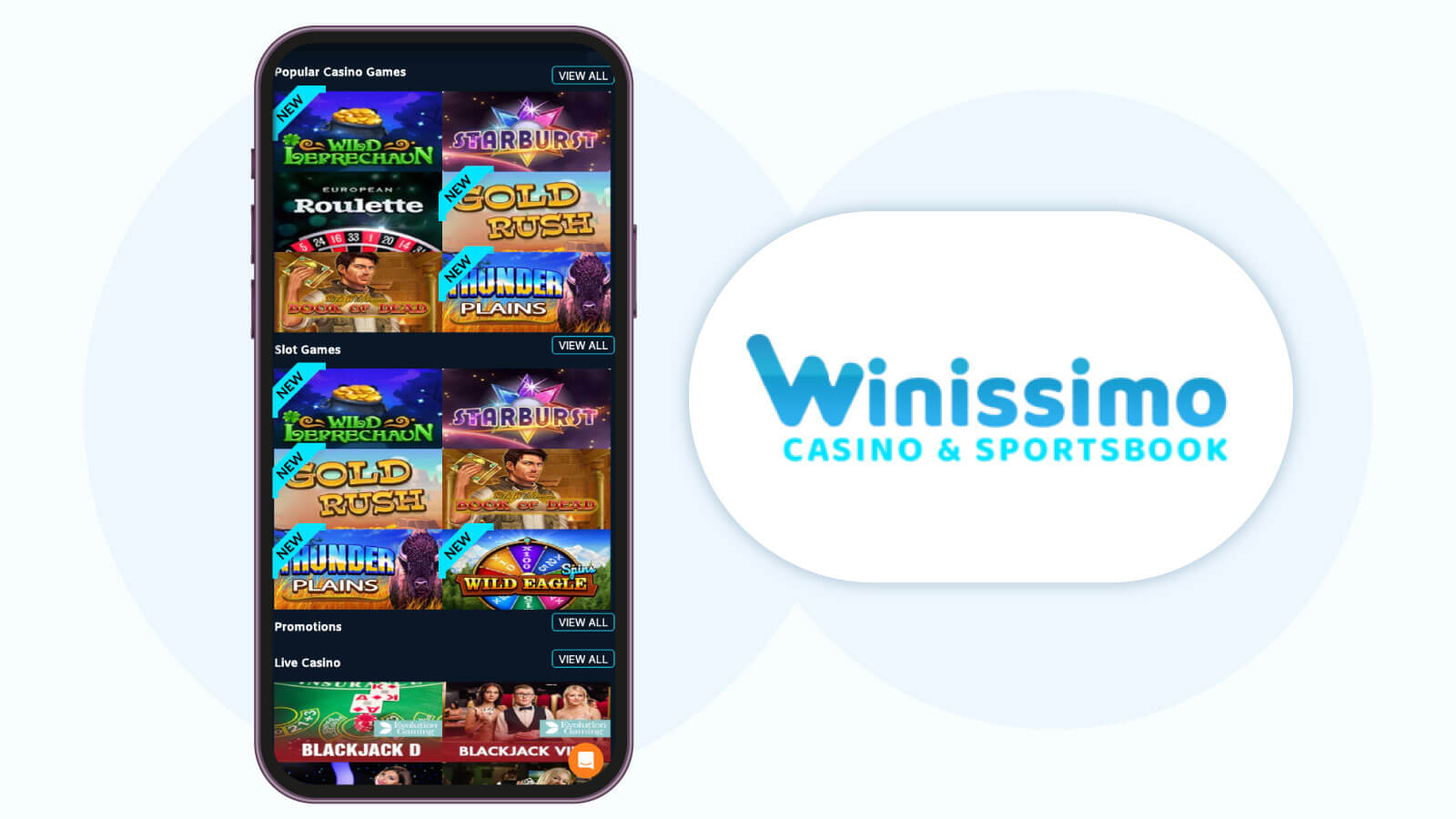 Winissimo Casino: Best iOS Casino App For £5 Min. Withdrawals
