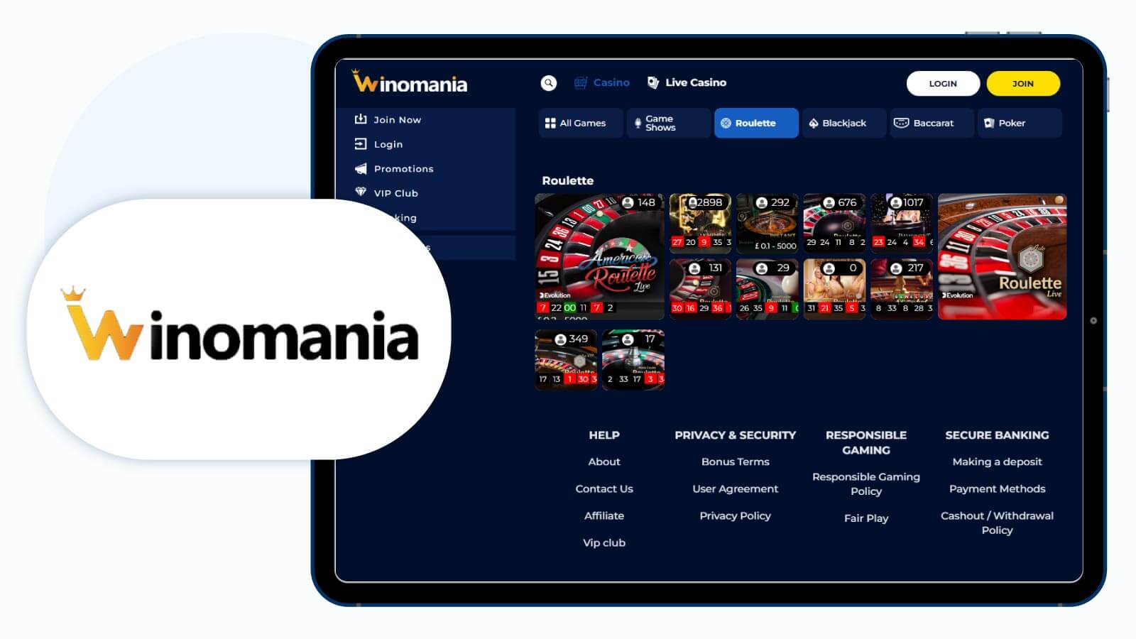 Winomania-Best-Online-Roulette-Casino-Site-for-Evolution-Games