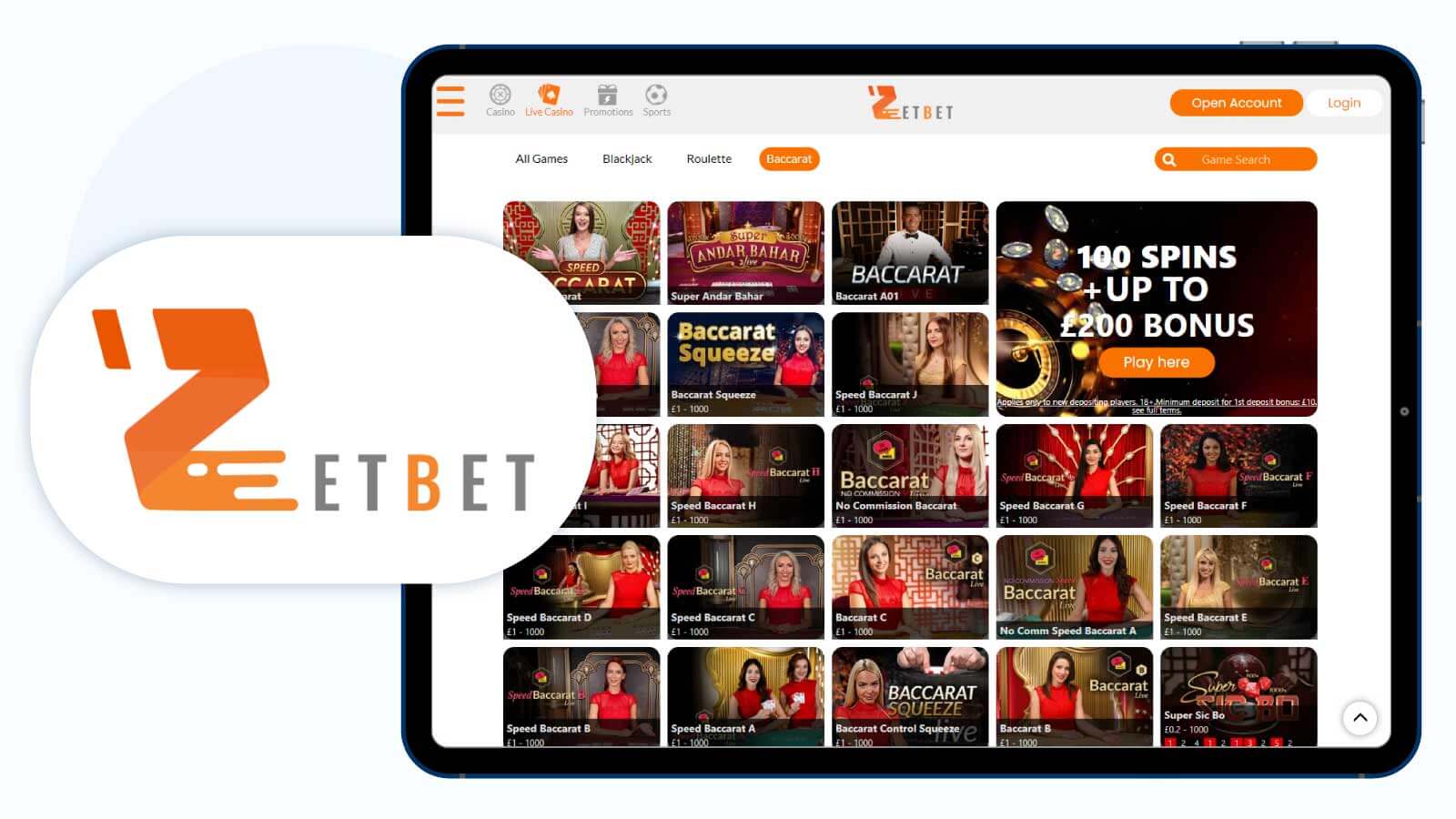 ZetBet – Best New Live Baccarat Casino in 2024