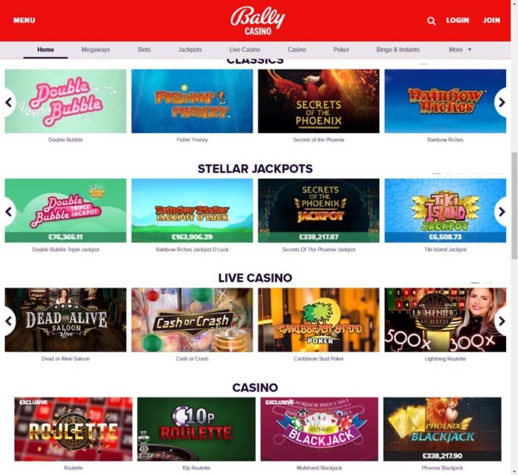 Bally Casino Desktop preview 3