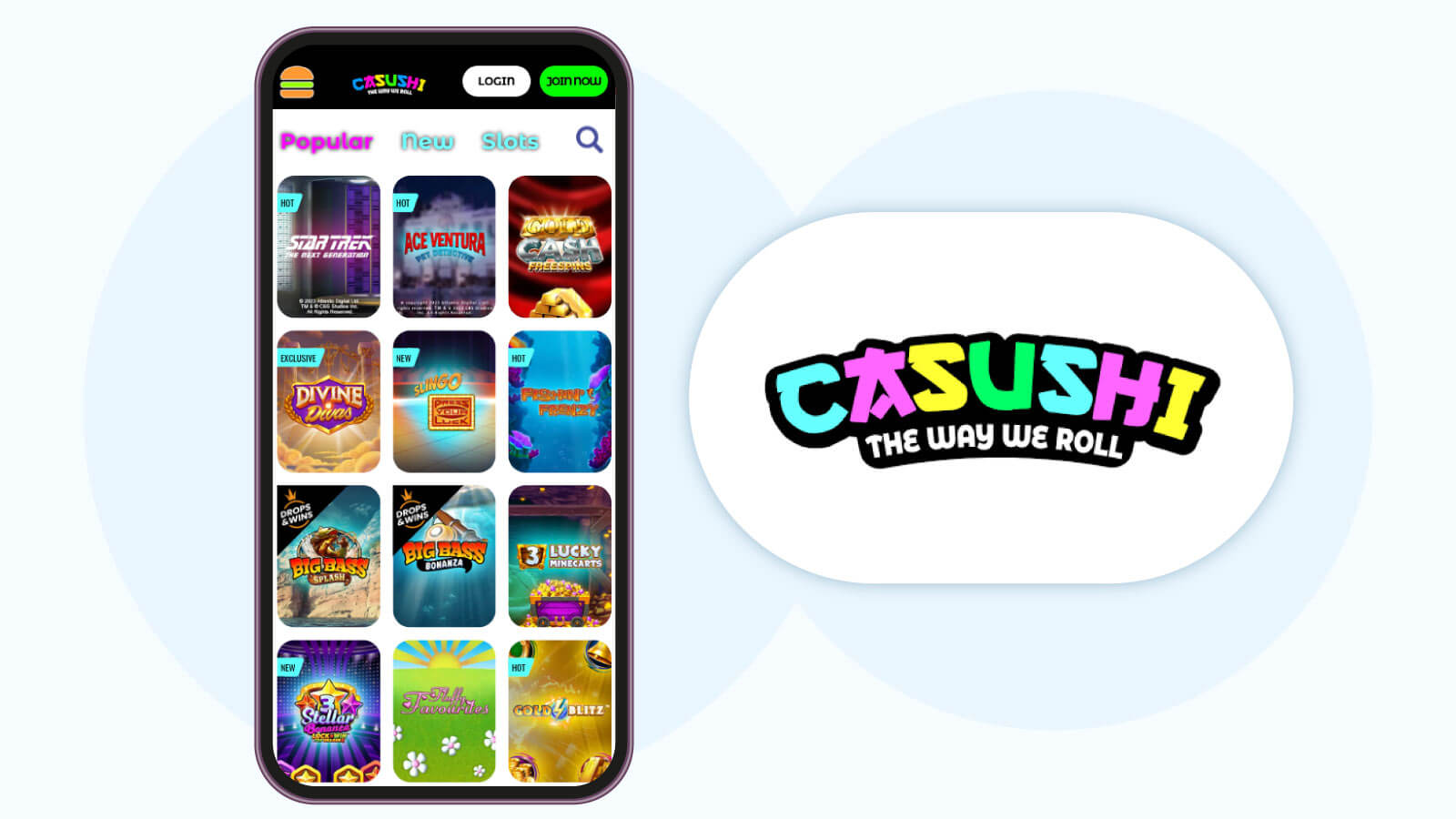 3. Casushi Casino - Top-Tier New Mobile Casino in 2024