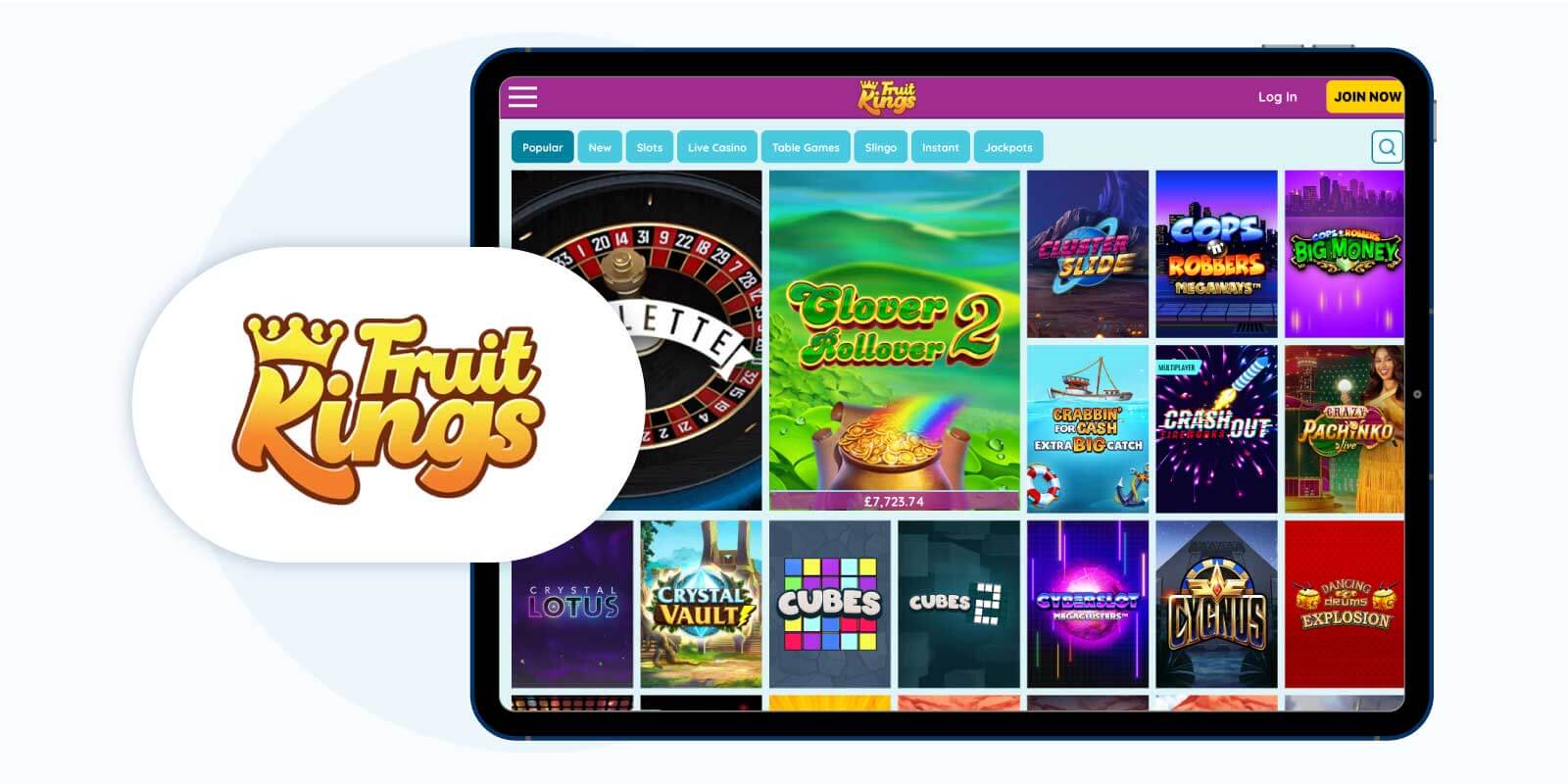 FruitKings Casino - Best £10 Minimum Deposit Play'n Go Casino