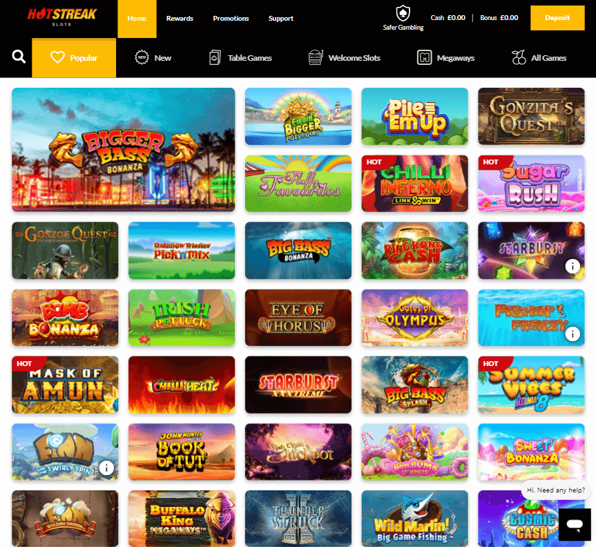 Hot Streak Casino Desktop preview 2