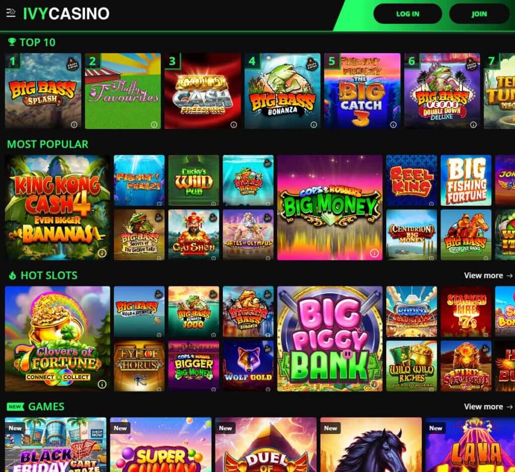 ivy-casino-homepage-review