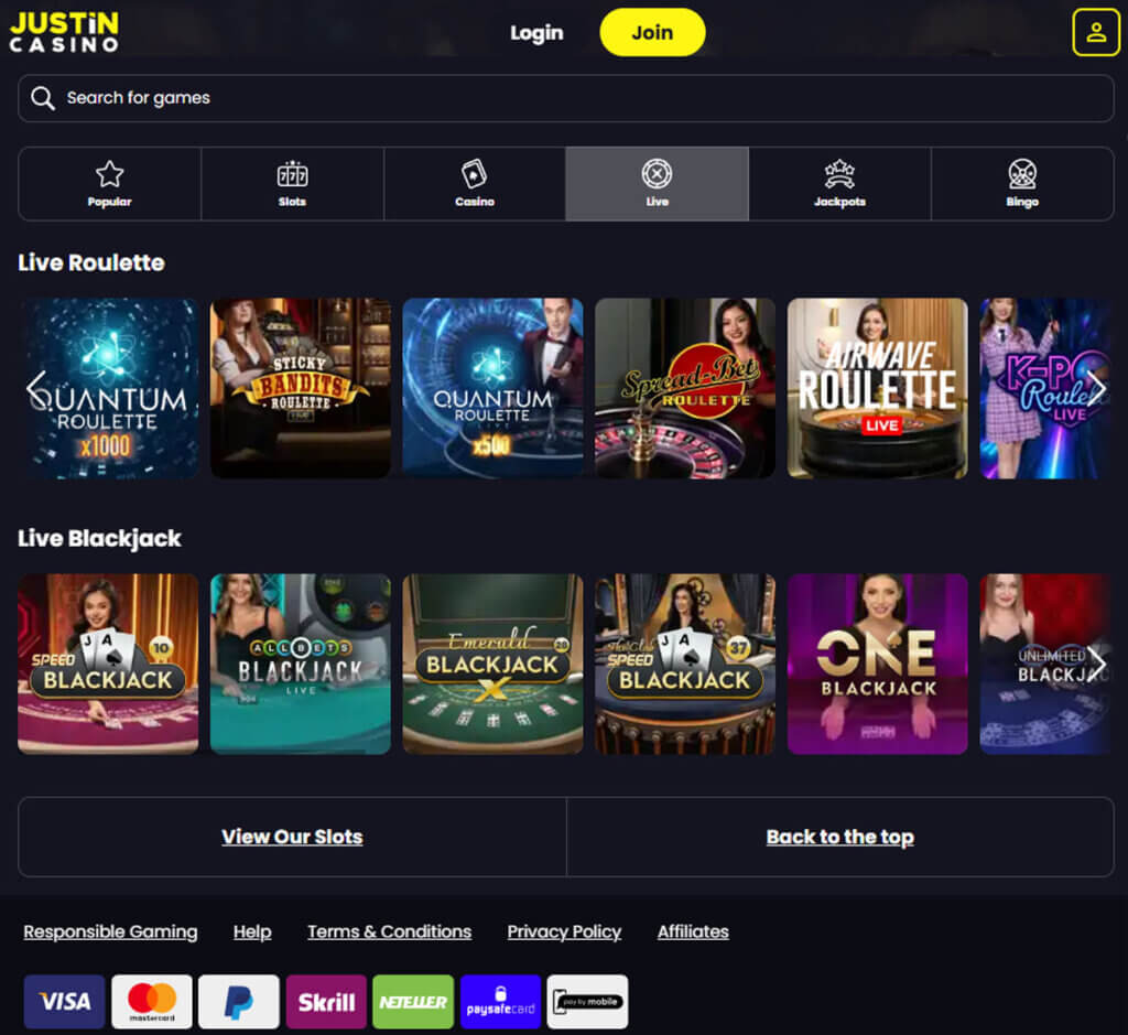 justin-casino-live-casino-games-collection-review