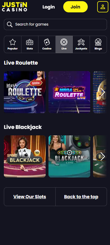 justin-casino-live-casino-games-mobile-review