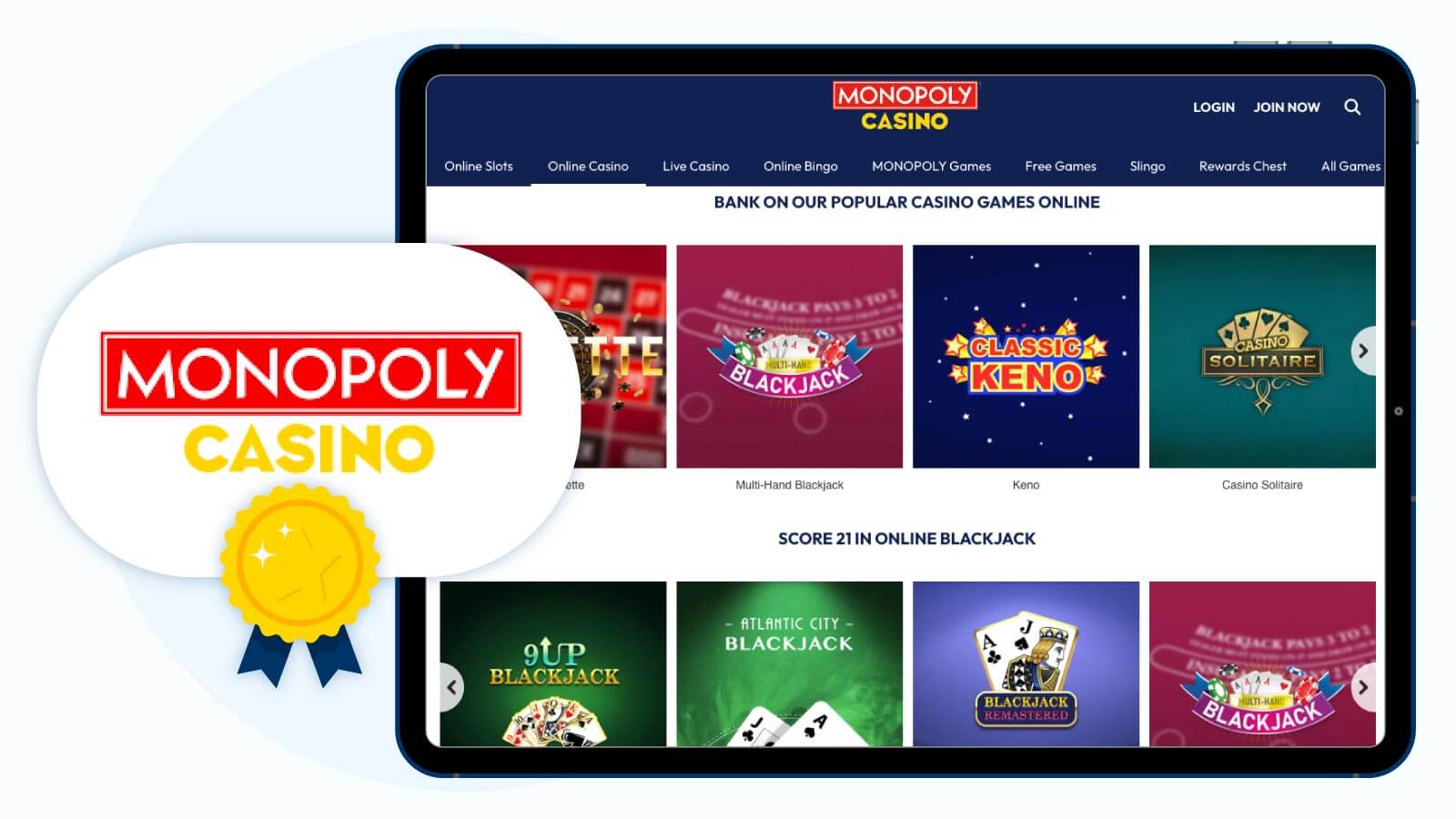 1. Monopoly Casino - Best Minimum Deposit Casino in the UK