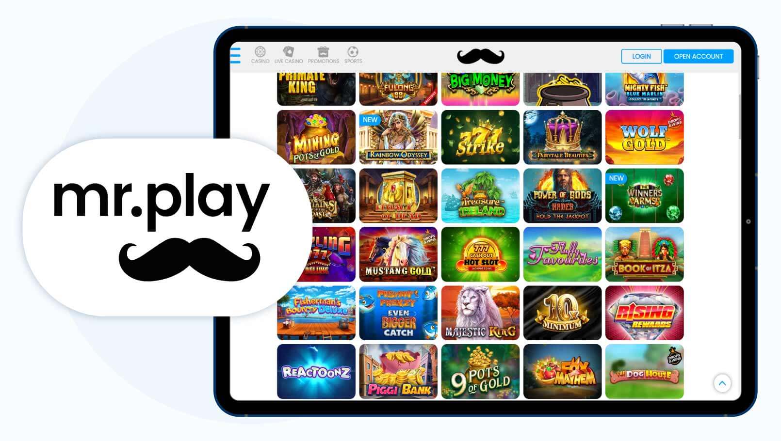 mr.play Casino Best PayPal slots site