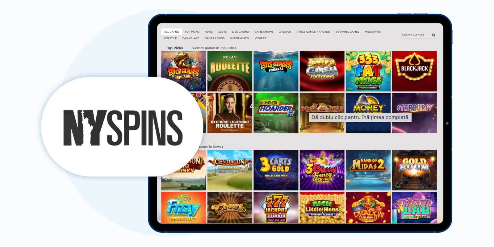 #5. NYspins: Best Paysafecard Casino For New UK Players
