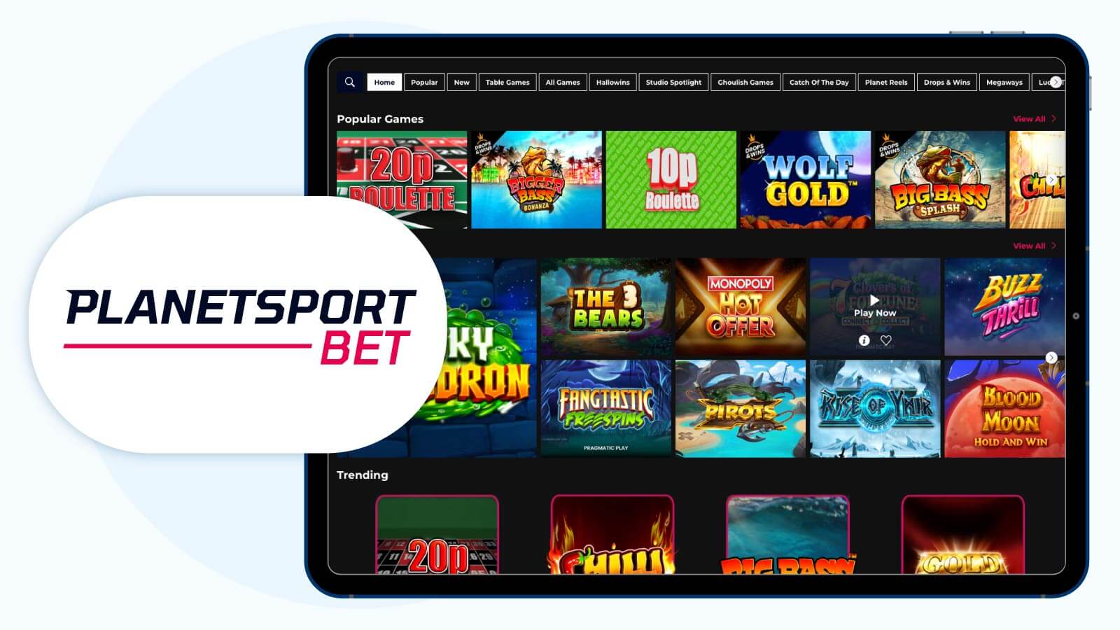 7. Planet Sport Bet - Top Online with £1 Minimum Deposit