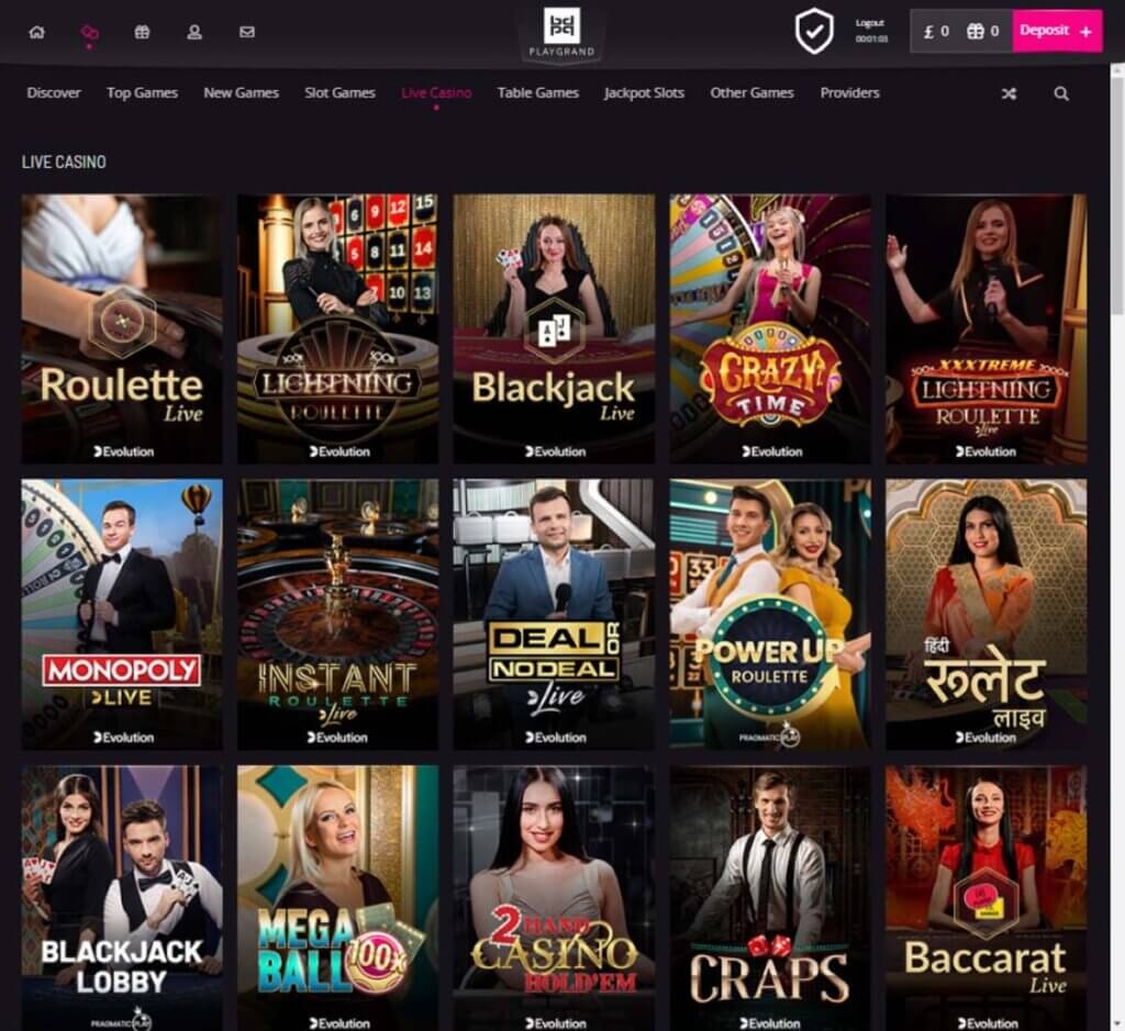 PlayGrand Casino Desktop preview 3