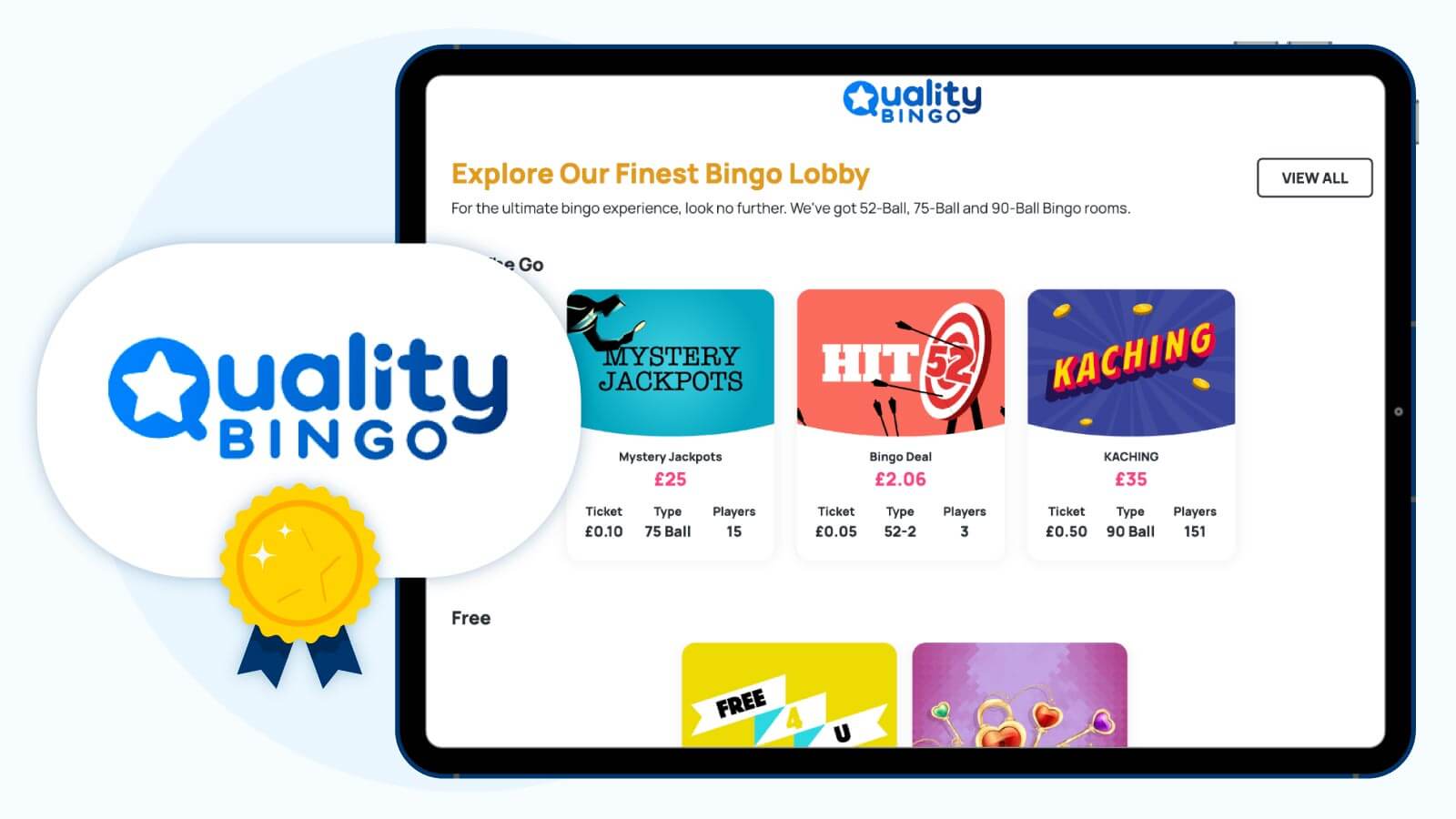 Quality Bingo: Best UK No Wagering Bingo Site